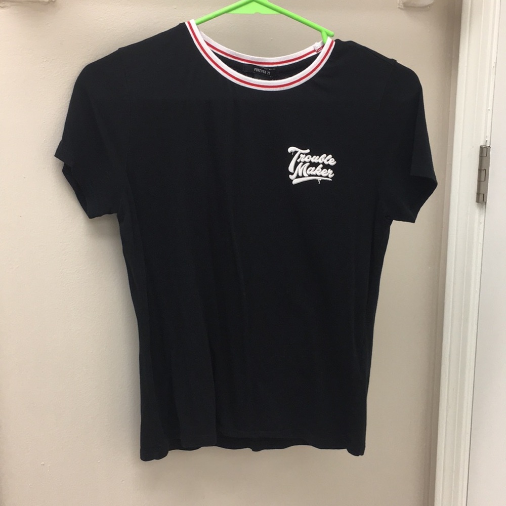 Forever 21 black graphic tee
